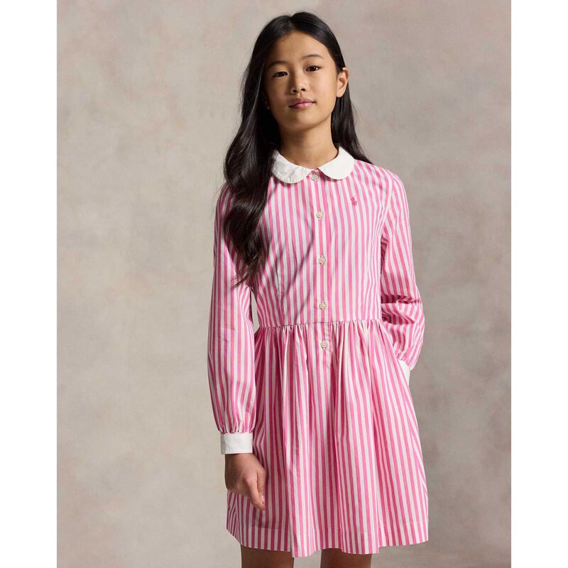 Polo Ralph Lauren Striped Cotton Poplin Shirtdress 7-10Y image number 3
